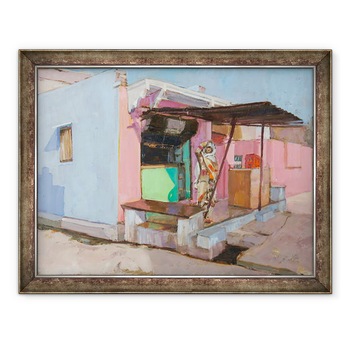 Tablou inramat - Sue Wales - Culori indiene, 2019, 60 x 80 cm Tablou inramat - Sue Wales - Culori indiene, 2019, 60 x 80 cm