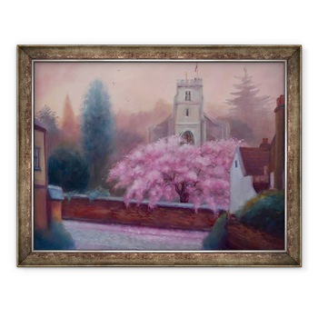 Tablou inramat - Lee Campbell - Primavara Sf. Maria, 2019, 60 x 80 cm Tablou inramat - Lee Campbell - Primavara Sf. Maria, 2019, 60 x 80 cm