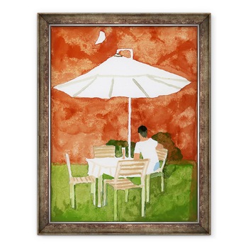 Tablou inramat - Hiroyuki Izutsu - Un tip care se uita la luna si bea bere、, 60 x 80 cm Tablou inramat - Hiroyuki Izutsu - Un tip care se uita la luna si bea bere、, 60 x 80 cm