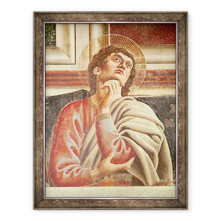 Tablou inramat - Andrea del Castagno - Cina cea de Taina, detaliu al Sfantului Toma, 60 x 80 cm