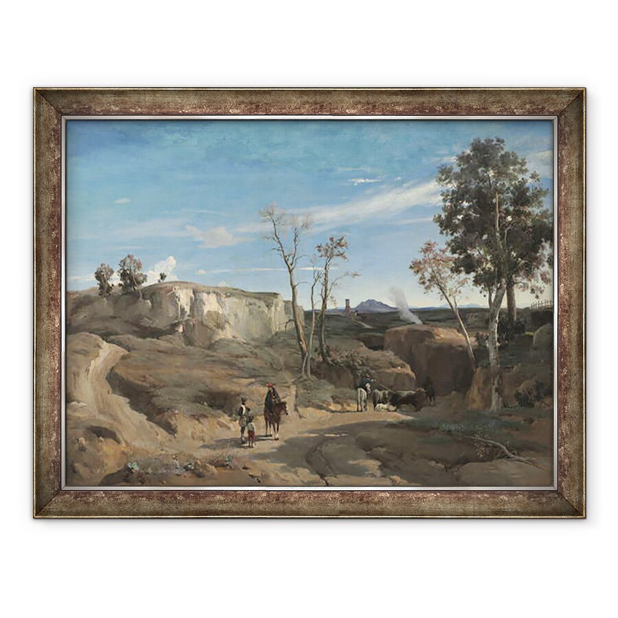 Tablou inramat - Jean Baptiste Camille Corot - La Cervara, Campagna Romana, 60 x 80 cm