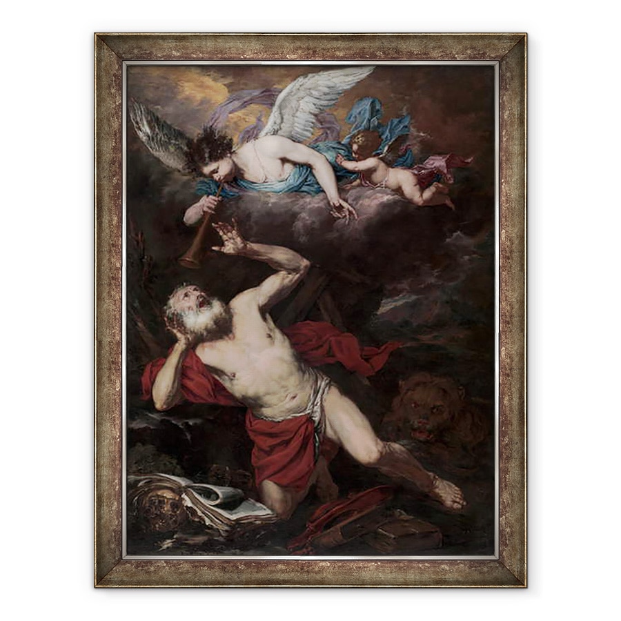 Tablou inramat - Giambattista Langetti - Viziunea Sfantului Ierome, 60 x 80 cm