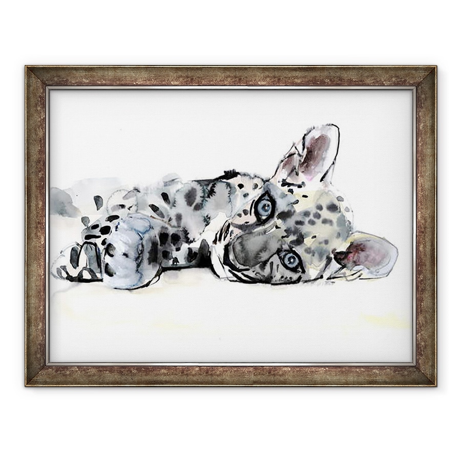 Tablou inramat - Mark Adlington - Cub de leopard arab, 60 x 80 cm