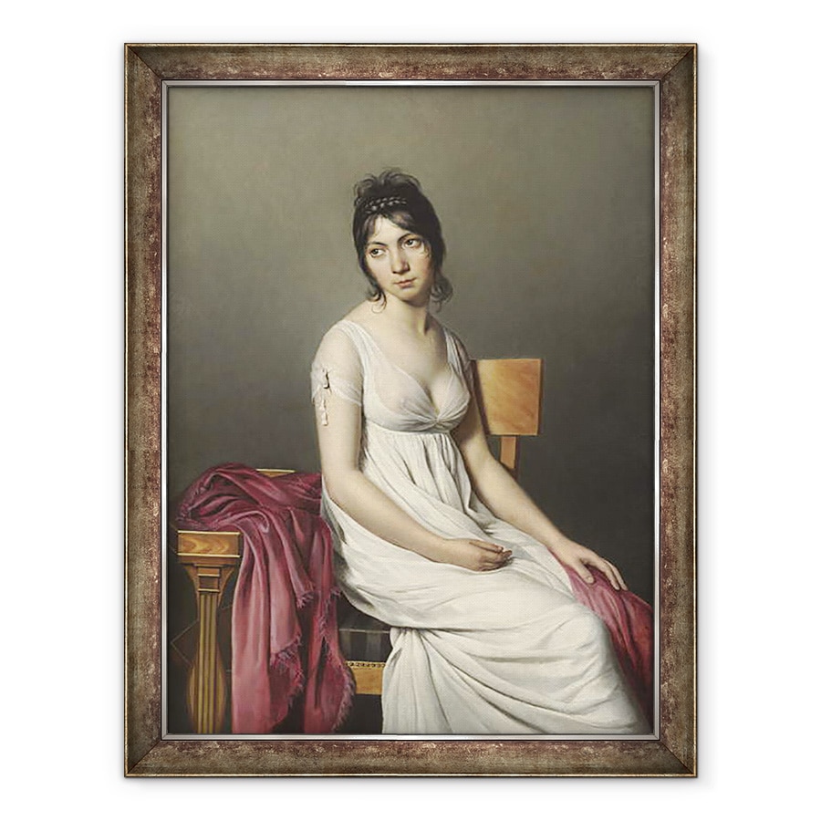 Tablou inramat - Jacques Louis David - Portretul unei tinere in Alb, 60 x 80 cm