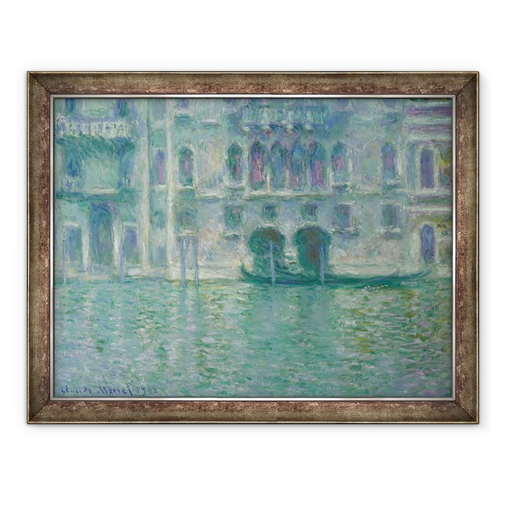 Картина в рамка - Клод Моне - Палацо да Мула, Венеция, 60 x 80 см