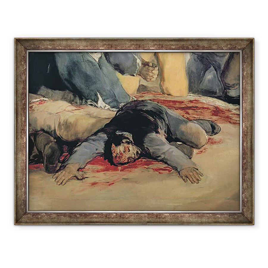 Tablou inramat - Francisco Jose de Goya y Lucientes - Executarea aparatorilor din Madrid II, 3 mai 1808, 60 x 80 cm