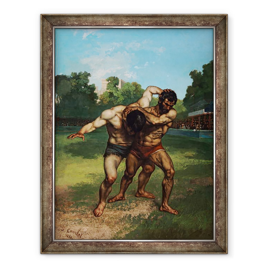 Tablou inramat - Gustave Courbet - Luptatorii, 70 x 90 cm