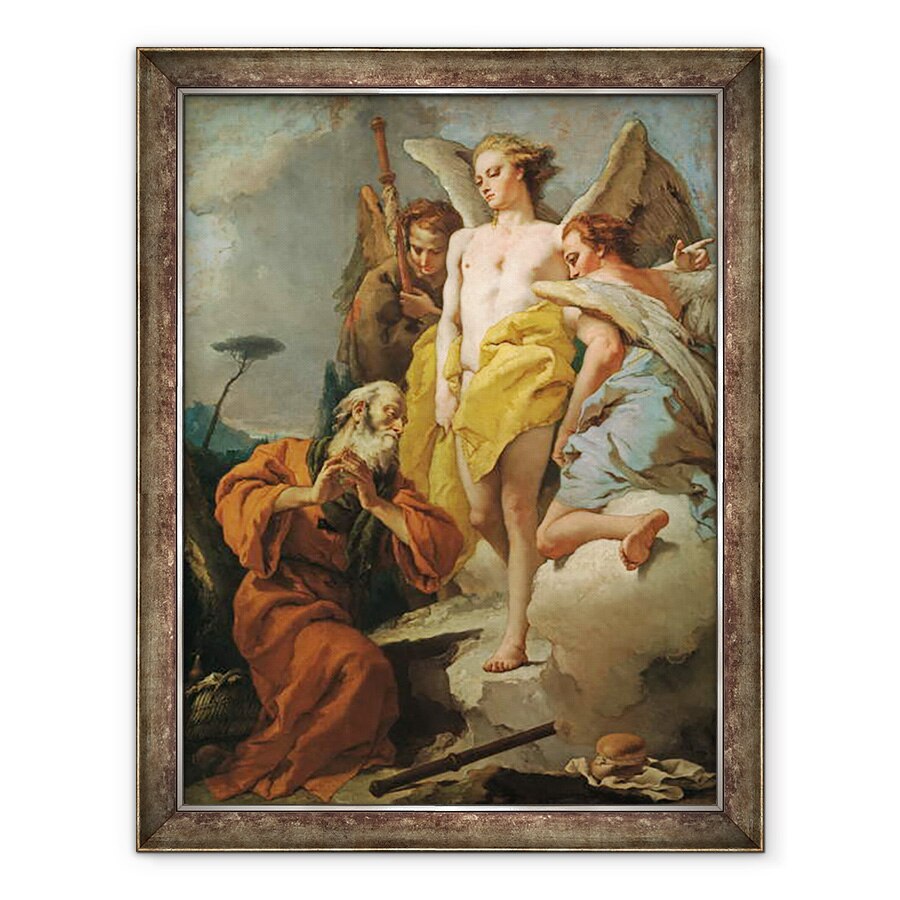Tablou inramat - Giovanni Battista Tiepolo - Avraam si cei trei ingeri, 70 x 90 cm