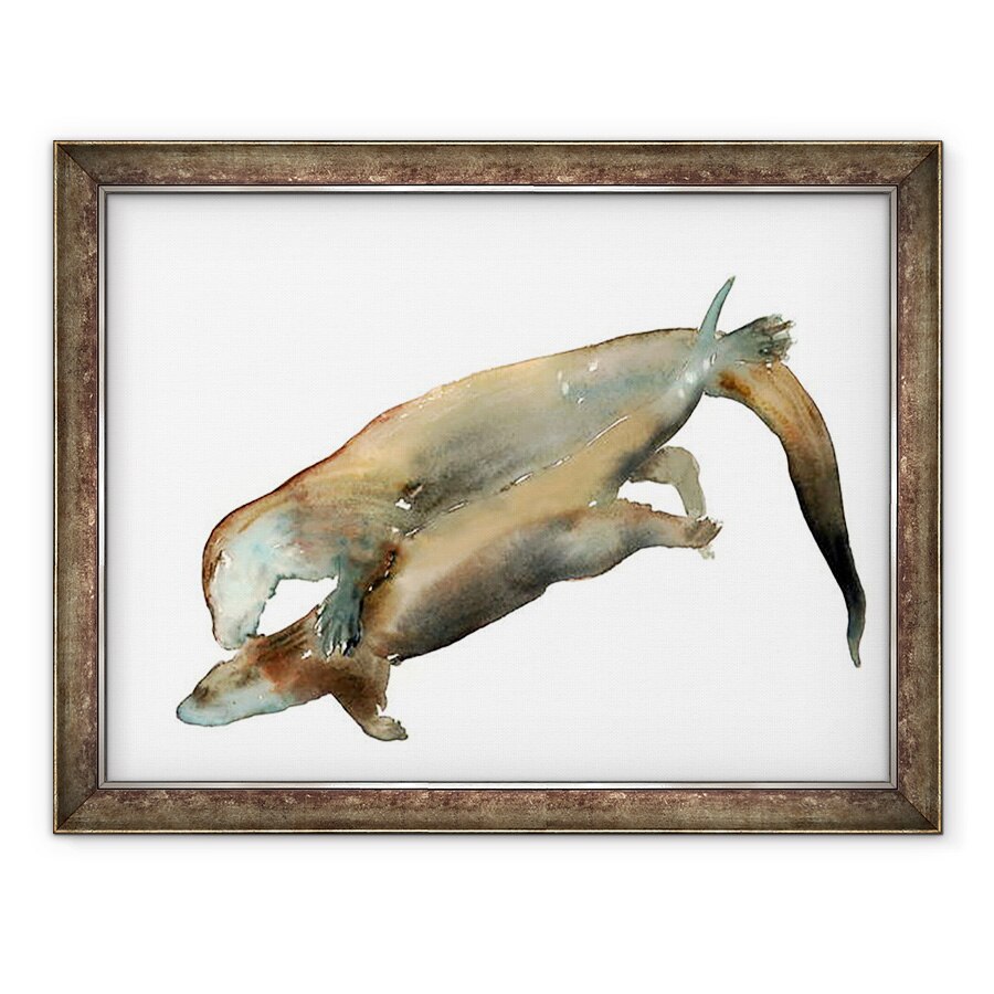 Tablou inramat - Mark Adlington - Lectia de inot partea a doua, 70 x 90 cm