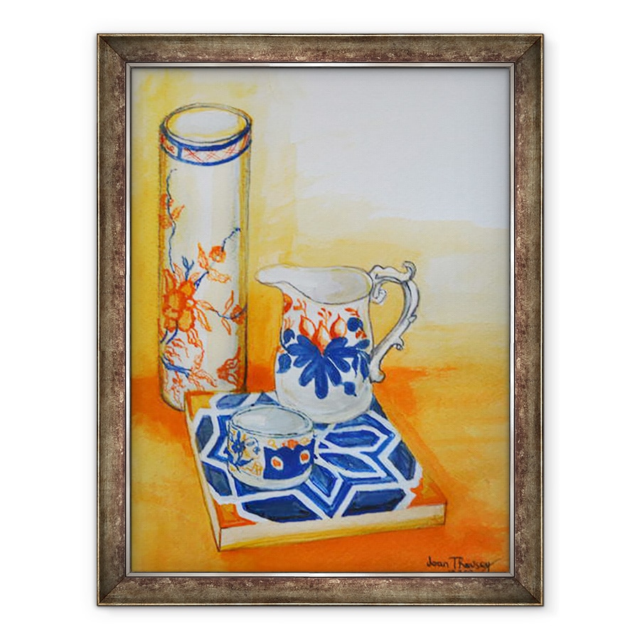 Tablou inramat - Joan Thewsey - Castron chinezesc si tigla,1999, 60 x 80 cm