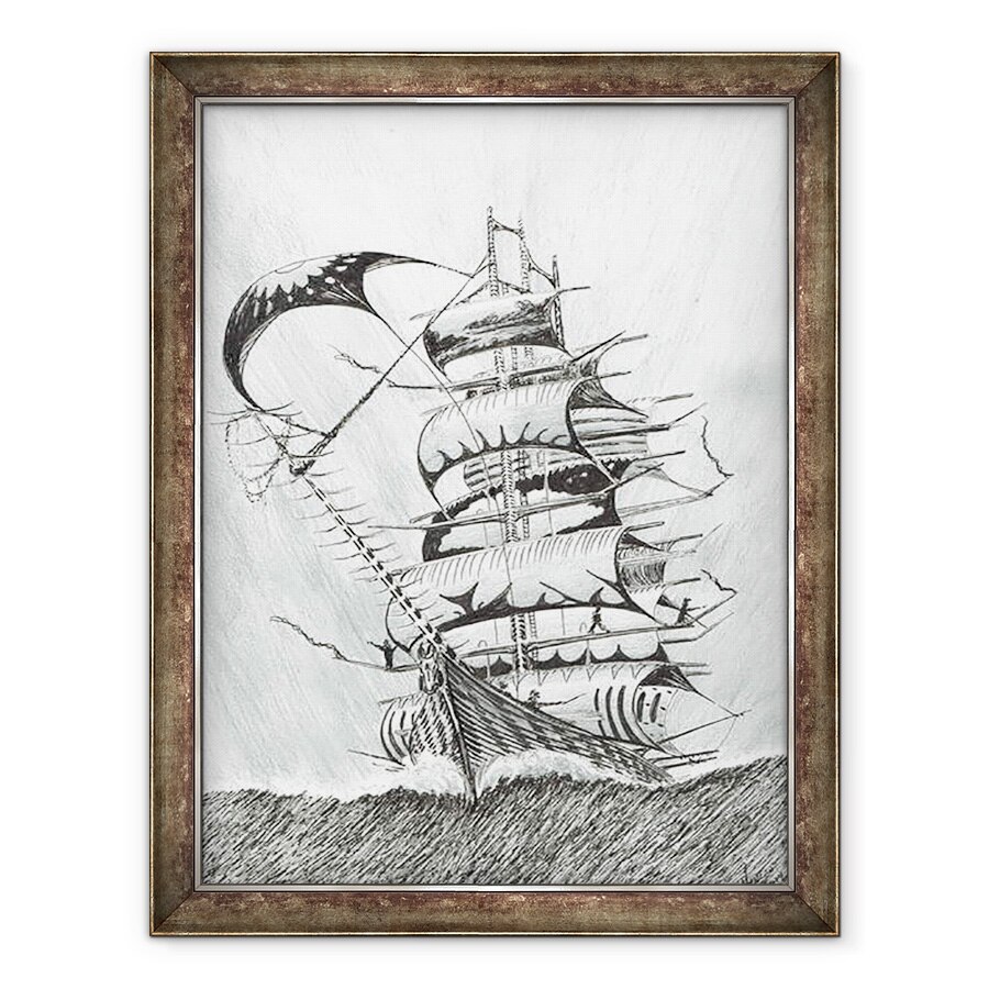 Tablou inramat - Vincent Alexander Booth - Storm Creators dUrville Marea, 2017, 60 x 80 cm