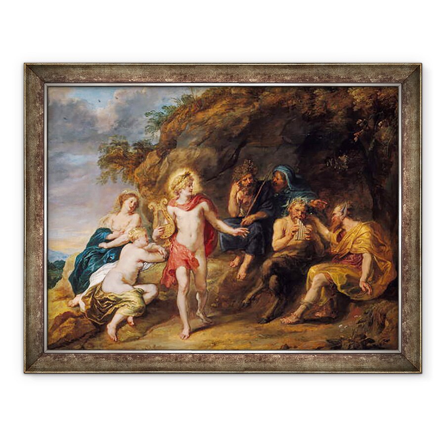 Tablou inramat - Jan van den Hoecke - Judecata lui Midas, 70 x 90 cm