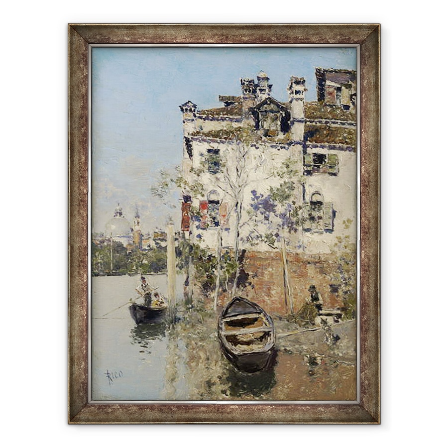 Tablou inramat - Martin Rico y Ortega - Venetia, Casa de pe Canal, 60 x 80 cm