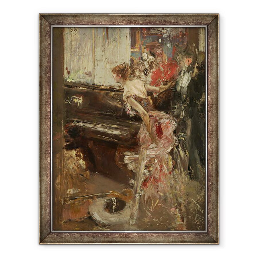 Tablou inramat - Giovanni Boldini - considerentul, 60 x 80 cm