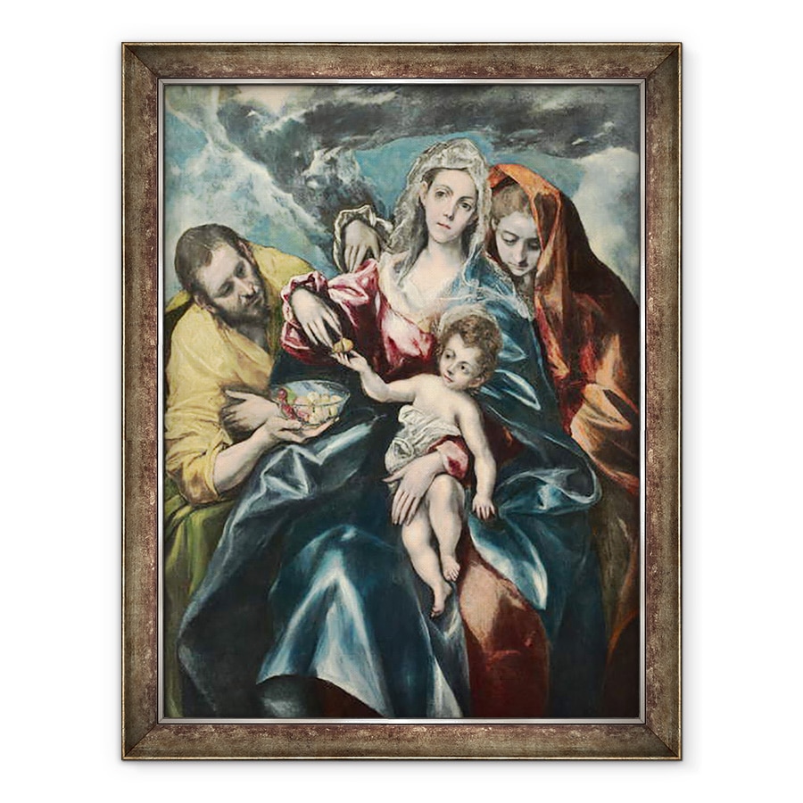 Tablou inramat - El Greco - Sfanta familie cu Maria Magdalen, 70 x 90 cm