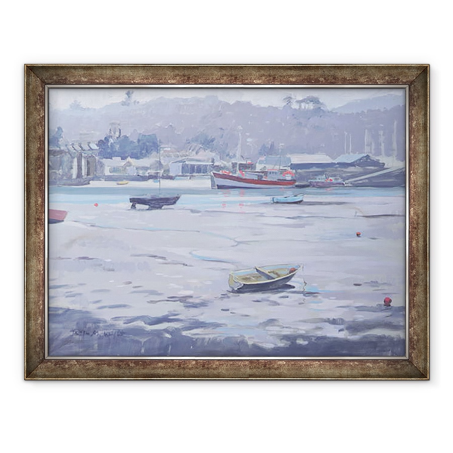 Tablou inramat - Jennifer Wright - Salcombe - Ziua Gri - Chei Pescarilor, 60 x 80 cm