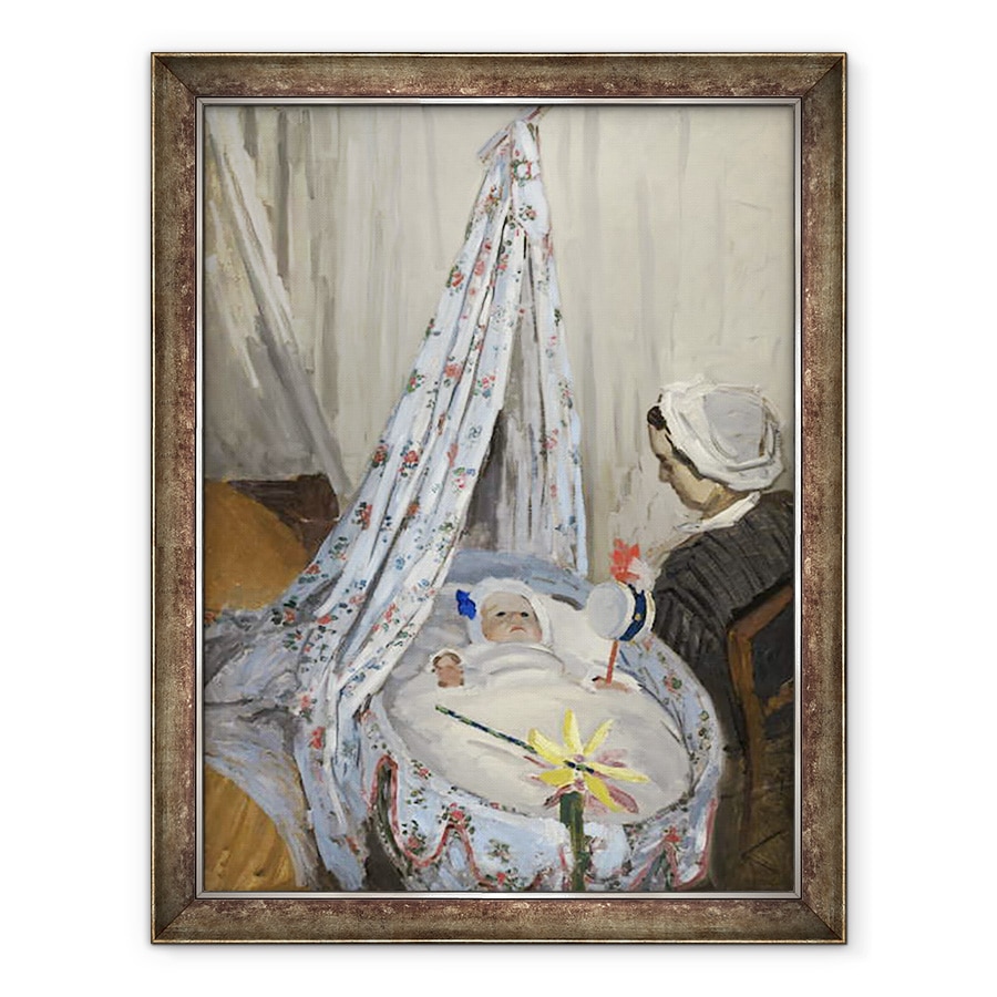 Tablou inramat - Claude Monet - Leaganul, Camille cu fiul artistului Jean, 60 x 80 cm