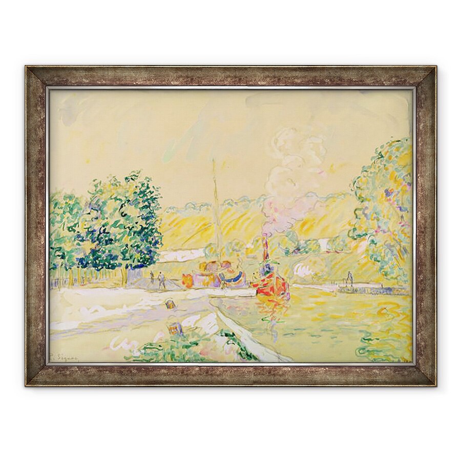Tablou inramat - Paul Signac - Lock la Sannois, 60 x 80 cm