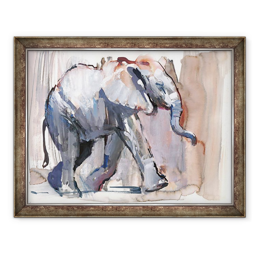 Tablou inramat - Mark Adlington - Copil elefant, 60 x 80 cm
