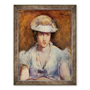 Tablou inramat - Edouard Manet - Tanara fata imbracata in alb sau Marguerite Gauthier-Lathuille, 60 x 80 cm Tablou inramat - Edouard Manet - Tanara fata imbracata in alb sau Marguerite Gauthier-Lathuille, 60 x 80 cm