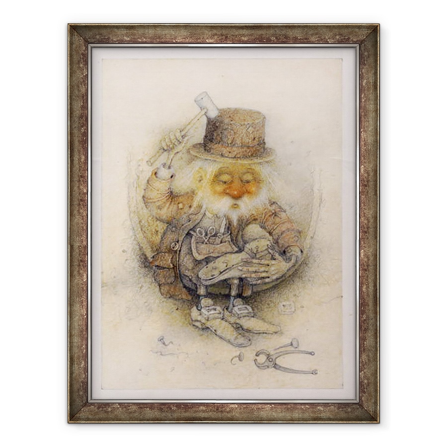 Tablou inramat - Wayne Anderson - Spiridusul Cobbler, 60 x 80 cm