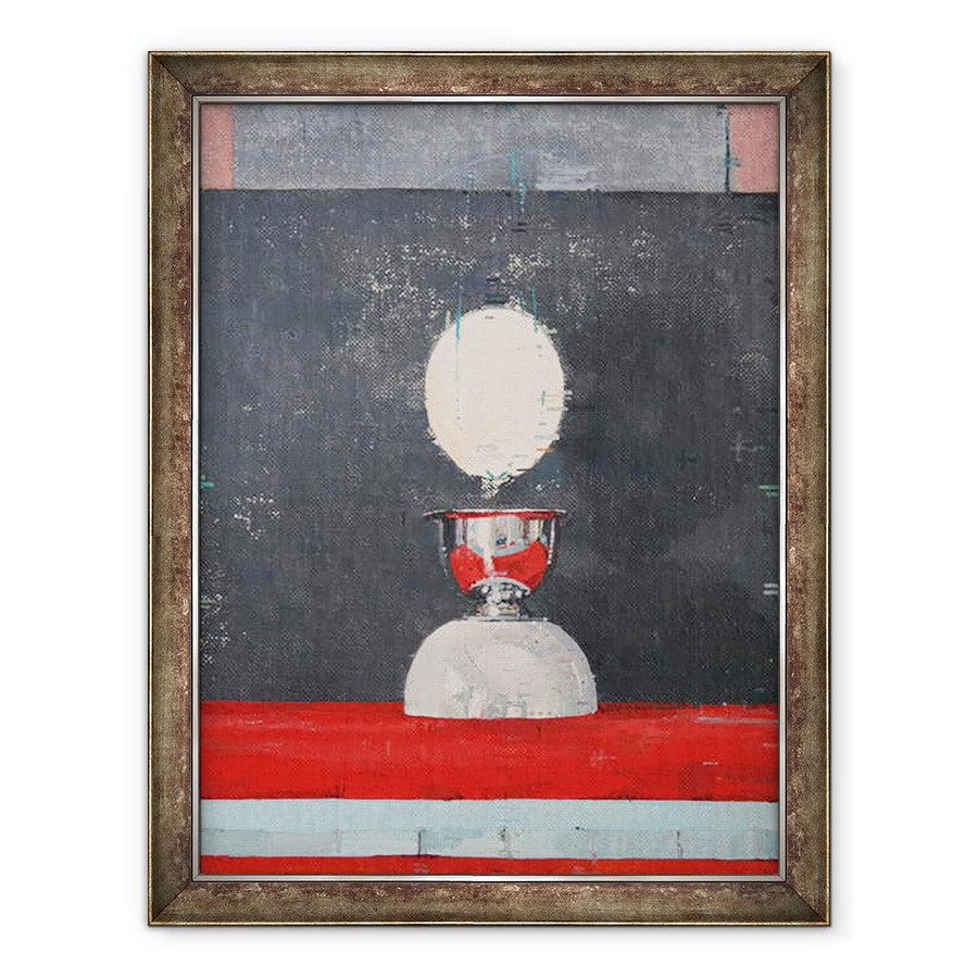 Tablou inramat - Charlie Millar - Ou peste rosu si negru, 60 x 80 cm