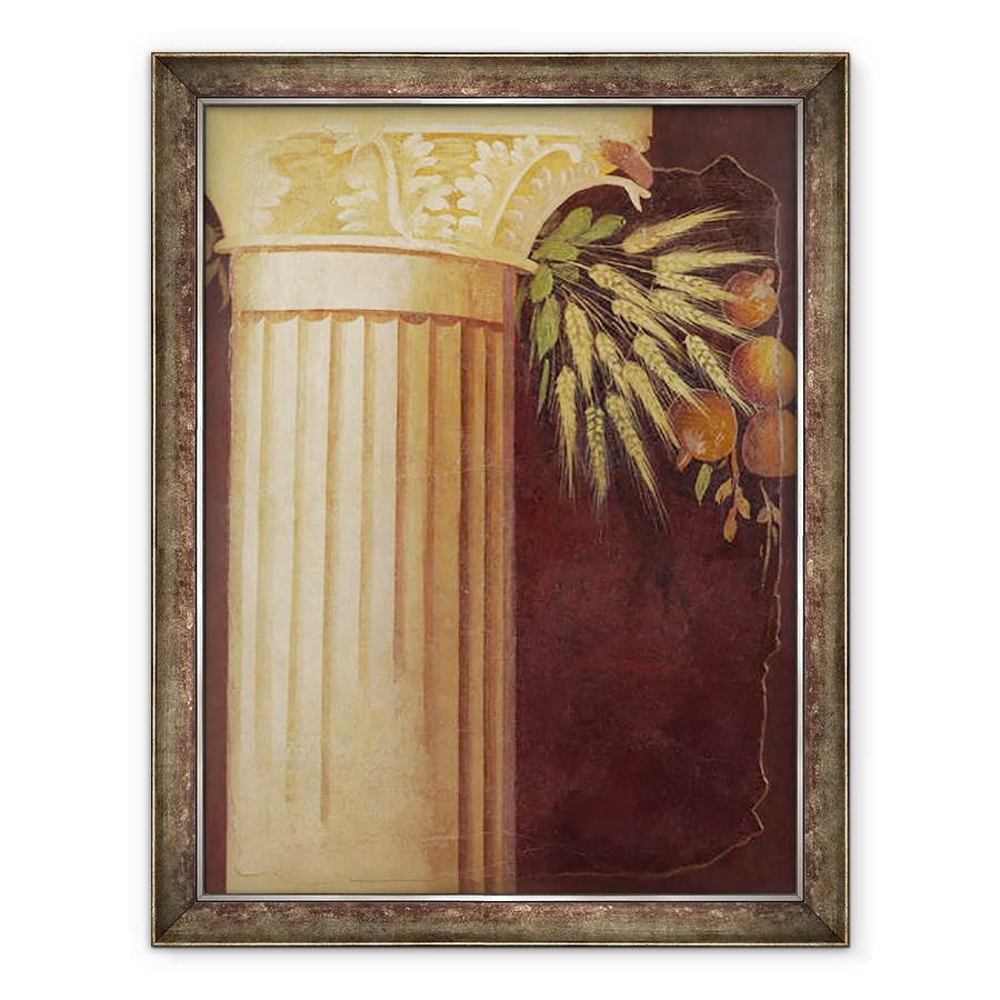 Tablou inramat - Roman Republican Period - Fragment de pictura in perete din peristyle unei vile de la Boscoreale, 70 x 90 cm