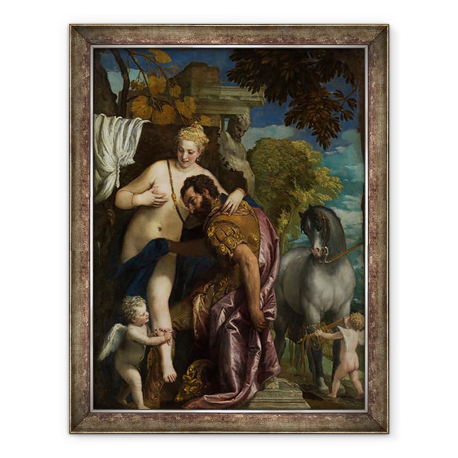 Tablou inramat - Veronese - Marte si Venus unite de dragoste, 70 x 90 cm