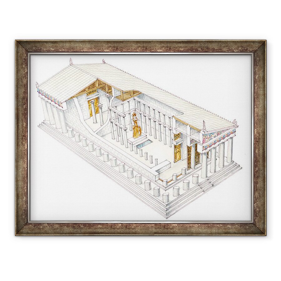 Tablou inramat - Fernando Aznar Cenamor - Partenon, 60 x 80 cm