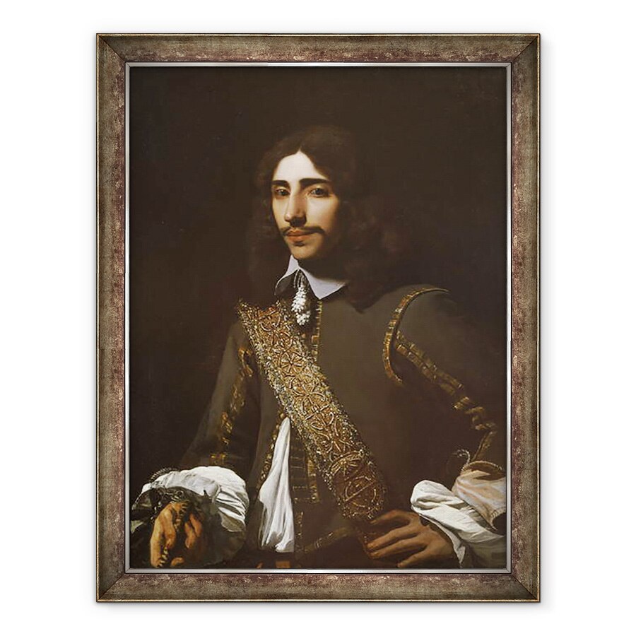 Tablou inramat - Michael Sweerts - Portretul unui Gentleman, posibil un membru al Familiei Deutz, 60 x 80 cm