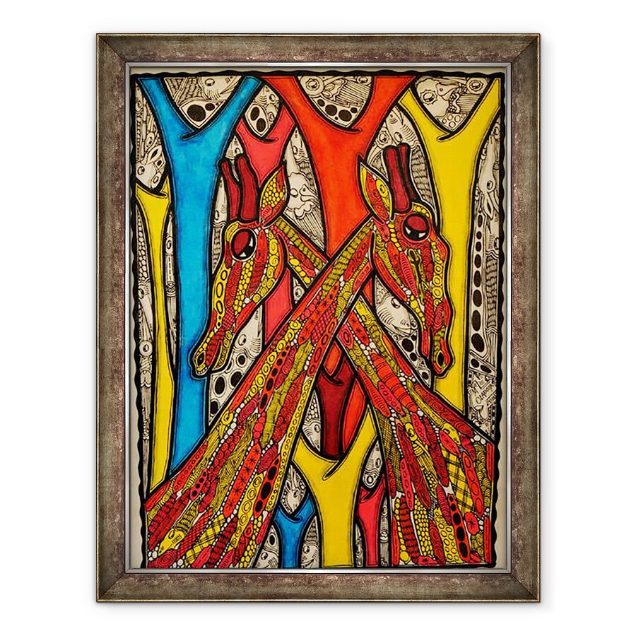 Tablou inramat - Muktair Oladoja - Iubitorii, 60 x 80 cm