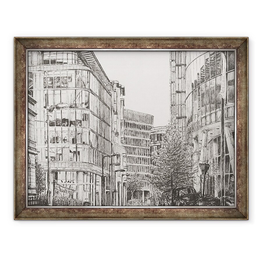 Tablou inramat - Vincent Alexander Booth - Manchester, Deansgate, vedere de la cafenea, 2010, 60 x 80 cm