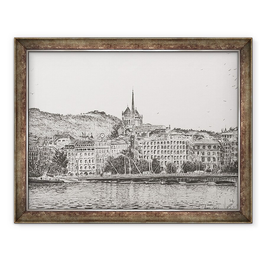 Tablou inramat - Vincent Alexander Booth - Orasul Geneva, 2011, 60 x 80 cm