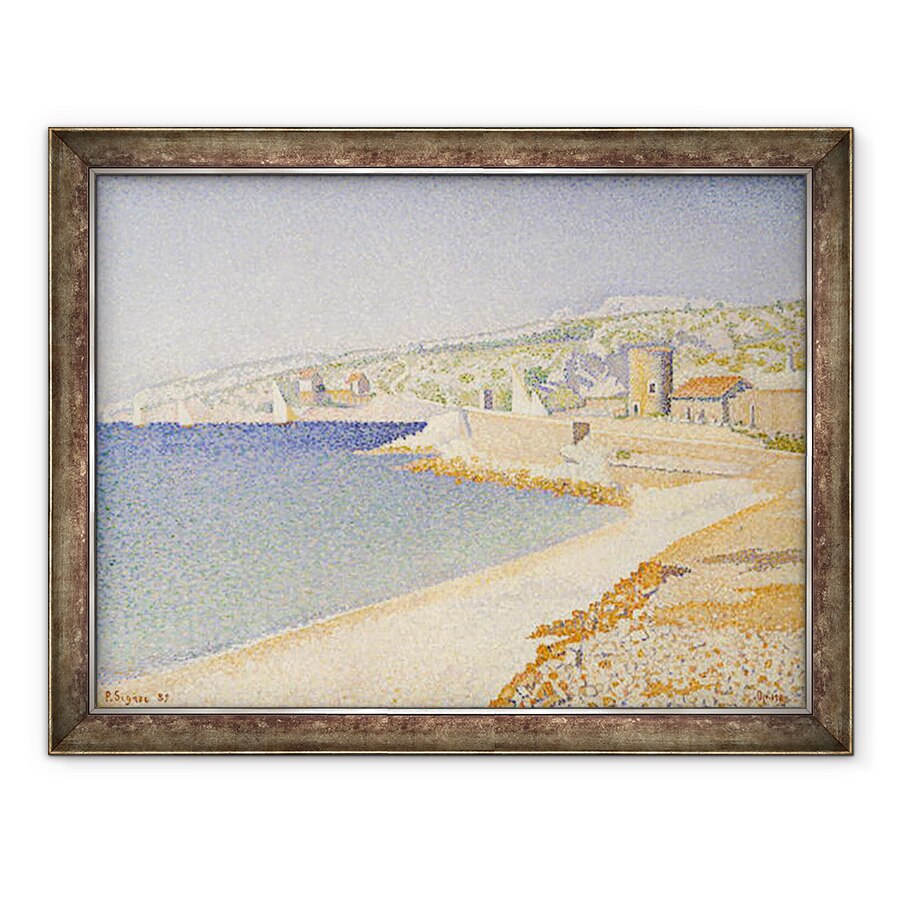Tablou inramat - Paul Signac - Jetty la Cassis, Opus 198, 70 x 90 cm