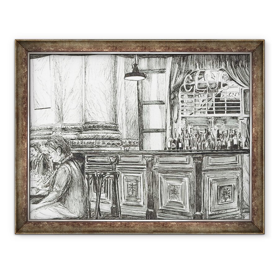 Tablou inramat - Vincent Alexander Booth - Cafenea la Royal Exchange, Manchester, 2011, 70 x 90 cm