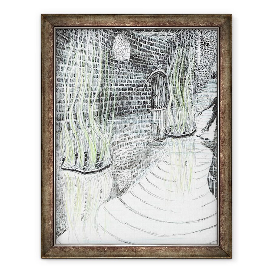 Tablou inramat - Vincent Alexander Booth - page29, Castelul din padurea Findhorn, 2006, 70 x 90 cm