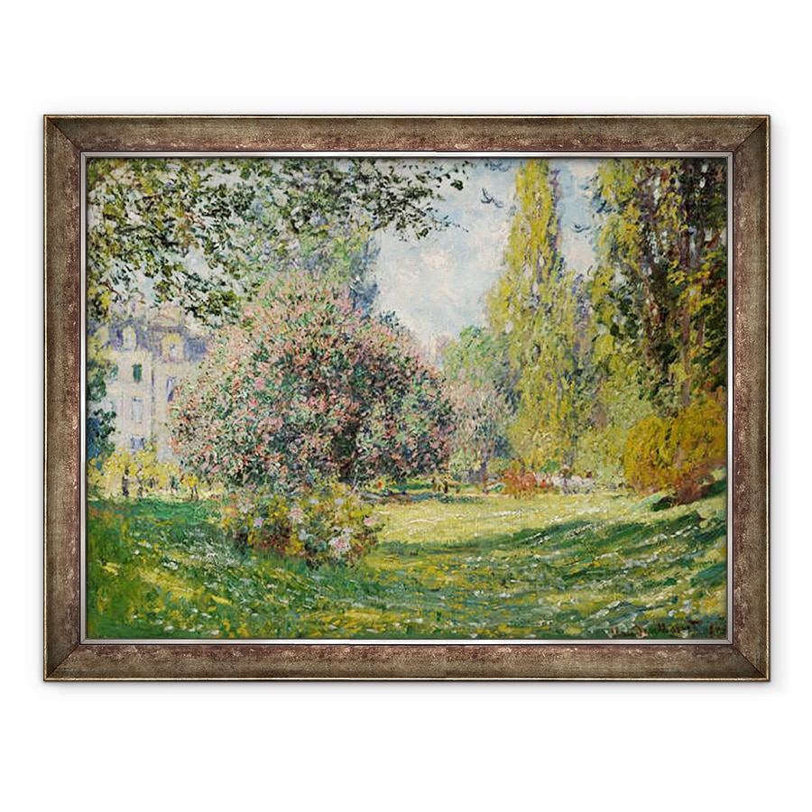 Tablou inramat - Claude Monet - Peisaj, Parc Monceau, 60 x 80 cm
