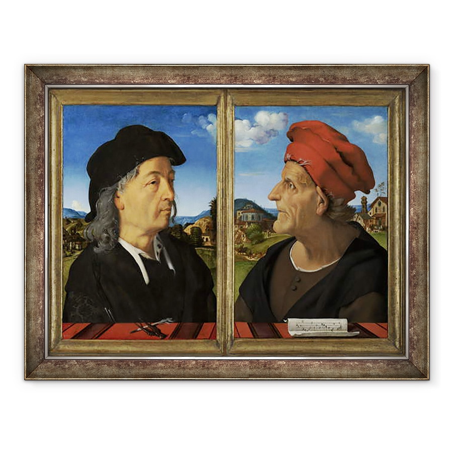 Tablou inramat - Piero di Cosimo - Portrete De Giuliano si Francesco Giamberti da Sangallo, 60 x 80 cm