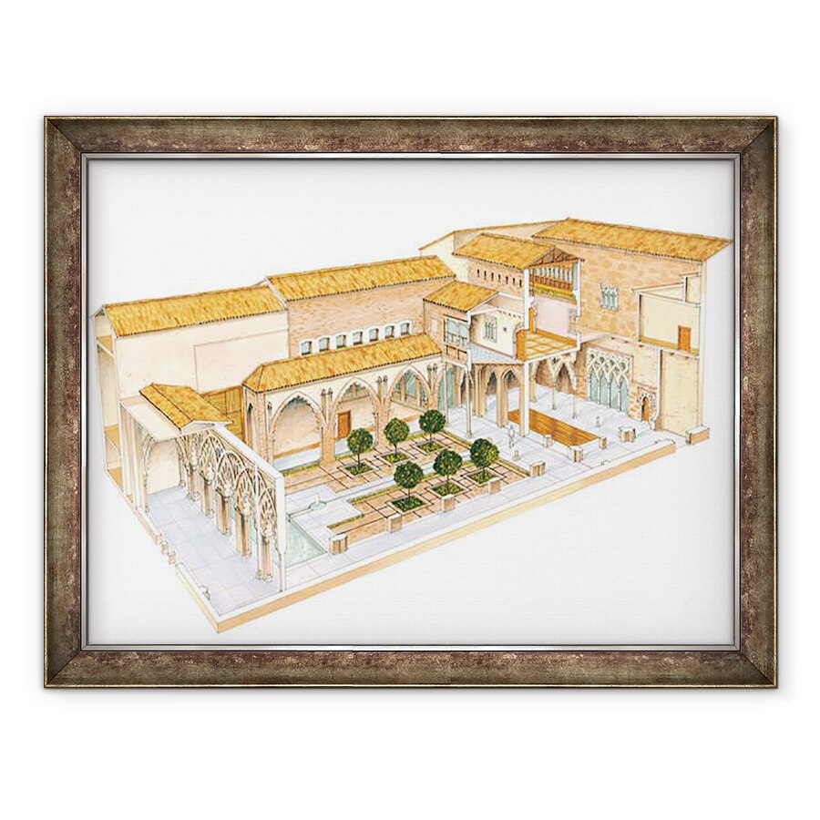 Tablou inramat - Fernando Aznar Cenamor - Aljaferia. Zaragoza, 60 x 80 cm
