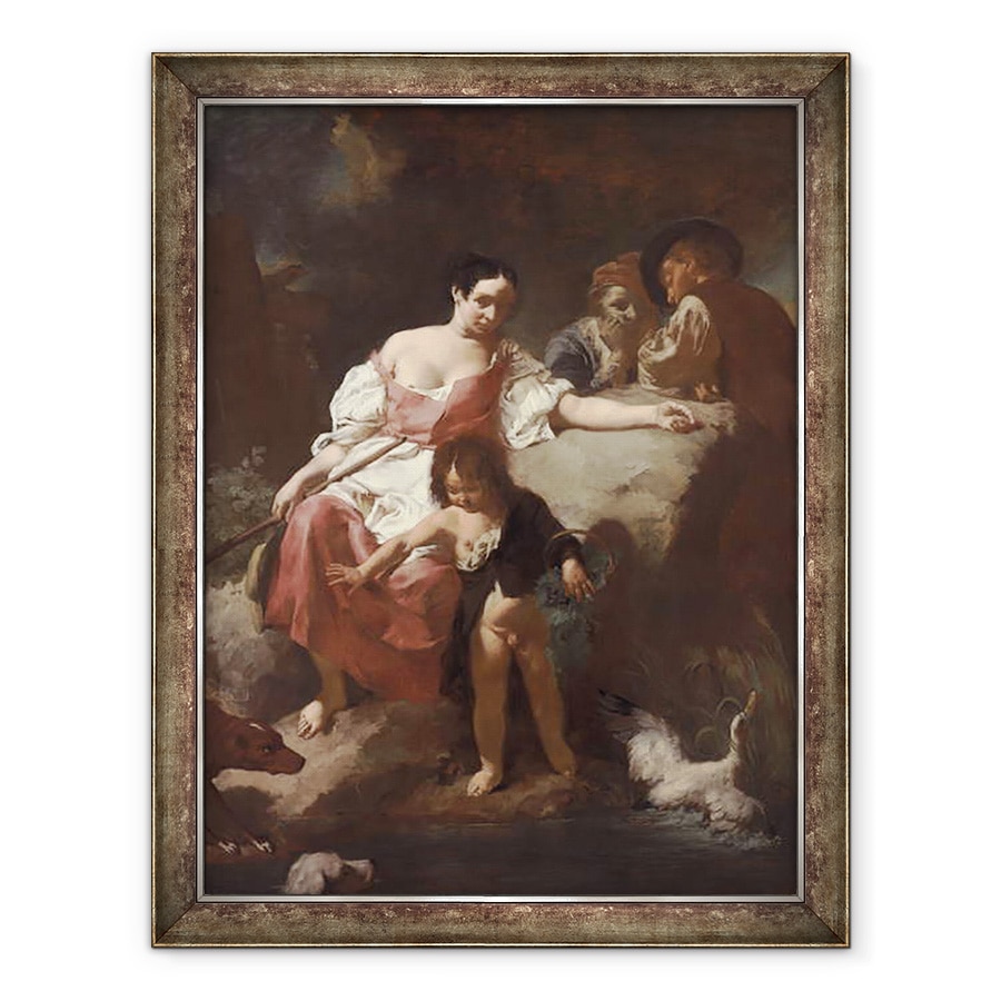 Tablou inramat - Giovanni Battista Piazzetta - Scena pastorala, 70 x 90 cm