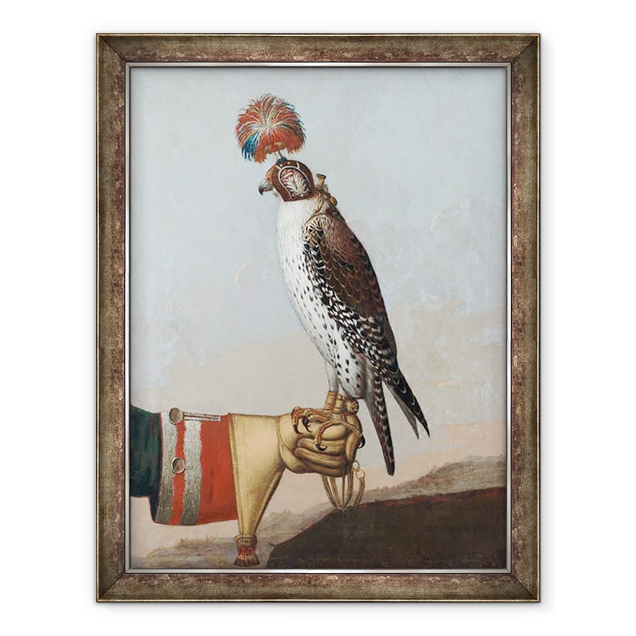 Tablou inramat - Scoala germana - Gerfalcon islandez, 70 x 90 cm