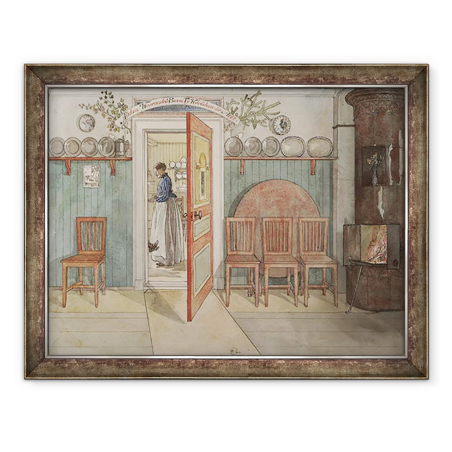 Tablou inramat - Carl Larsson - Vechea Anna, din seria O casa, 70 x 90 cm