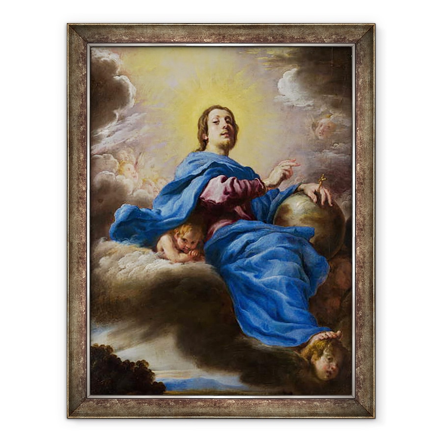 Tablou inramat - Domenico Fetti - Salvator Mundi, 70 x 90 cm