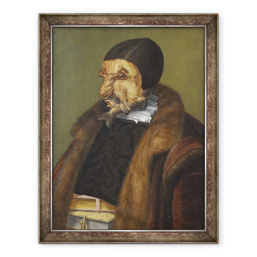 Tablou inramat - Giuseppe Arcimboldo - Avocatul, 60 x 80 cm