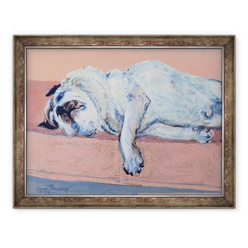Tablou inramat - Joan Thewsey - Sleeping Pug Doi, 2000, 70 x 90 cm Tablou inramat - Joan Thewsey - Sleeping Pug Doi, 2000, 70 x 90 cm