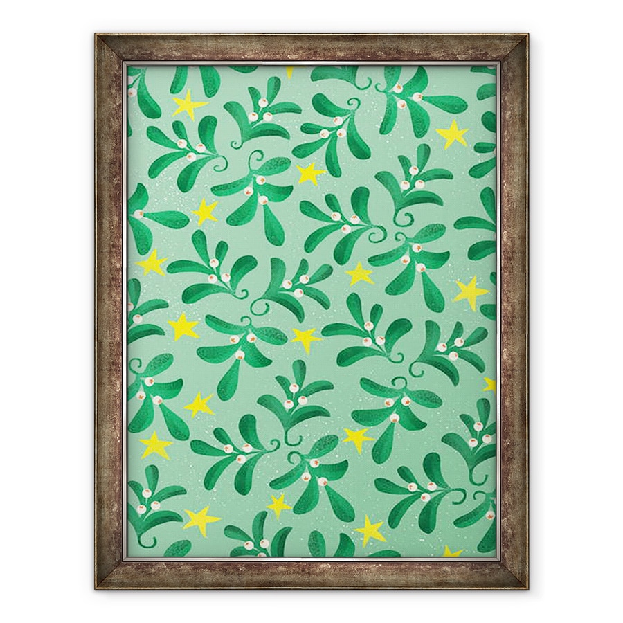 Tablou inramat - Runa Anastasiya Rudaya - Model de Craciun verde, 70 x 90 cm