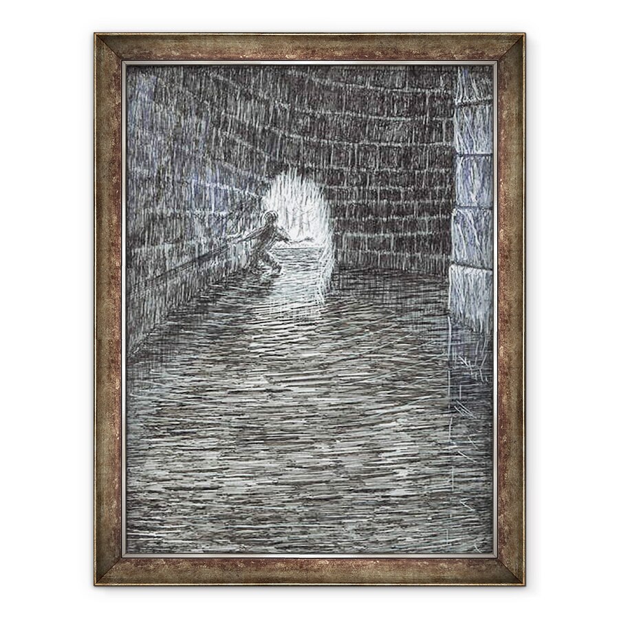 Tablou inramat - Vincent Alexander Booth - page47, Castelul din padurea Findhorn, 2006, 70 x 90 cm