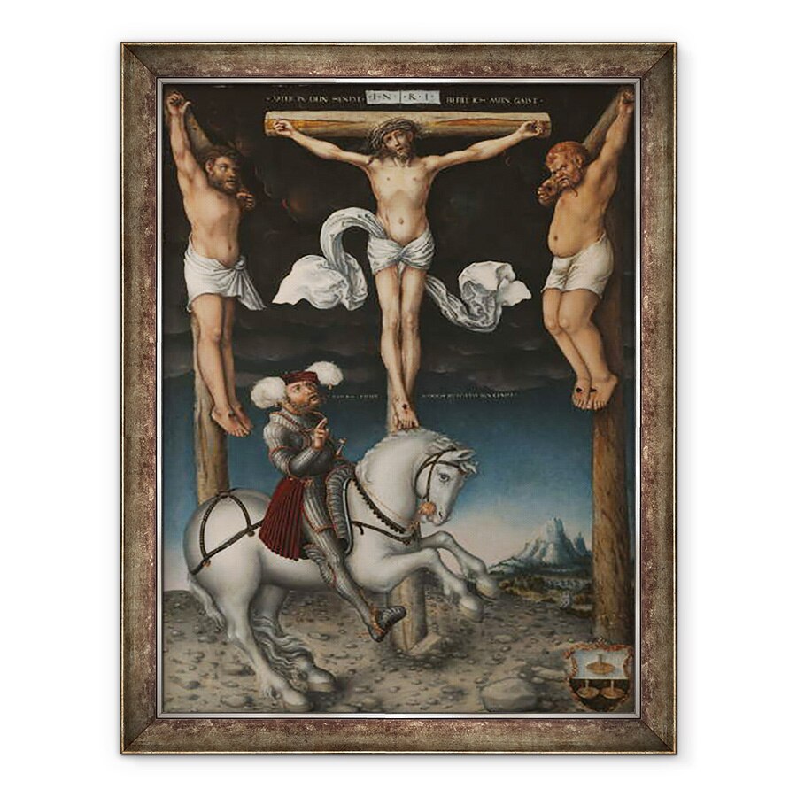 Tablou inramat - Lucas Cranach the Elder - Rastignirea cu Centurion Convertit, 70 x 90 cm