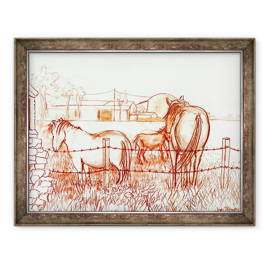 Tablou inramat - Joan Thewsey - Serenade, Janie si un magar in lunca, 2000, 70 x 90 cm