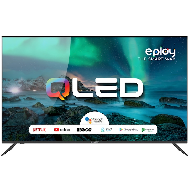 Телевизор Allview QLED QL50Eplay6100-U, 50" (126 см), Smart Android, 4K Ultra HD, Клас G